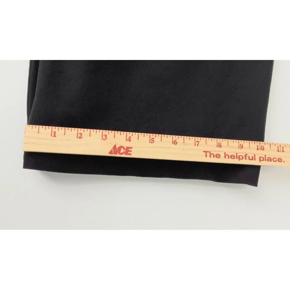 AnyBody‎ Pants Women's Size L All-Stretch Twill Wide Leg Cropped Black Pre-owned